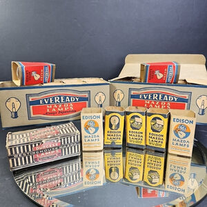 Automotive Lightbulb Bulb Lamp Collection Mazda Eveready Edison Burgess Canada